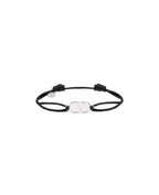 Valentino-style V bracelet in blue and silver, luxury-inspired accessory