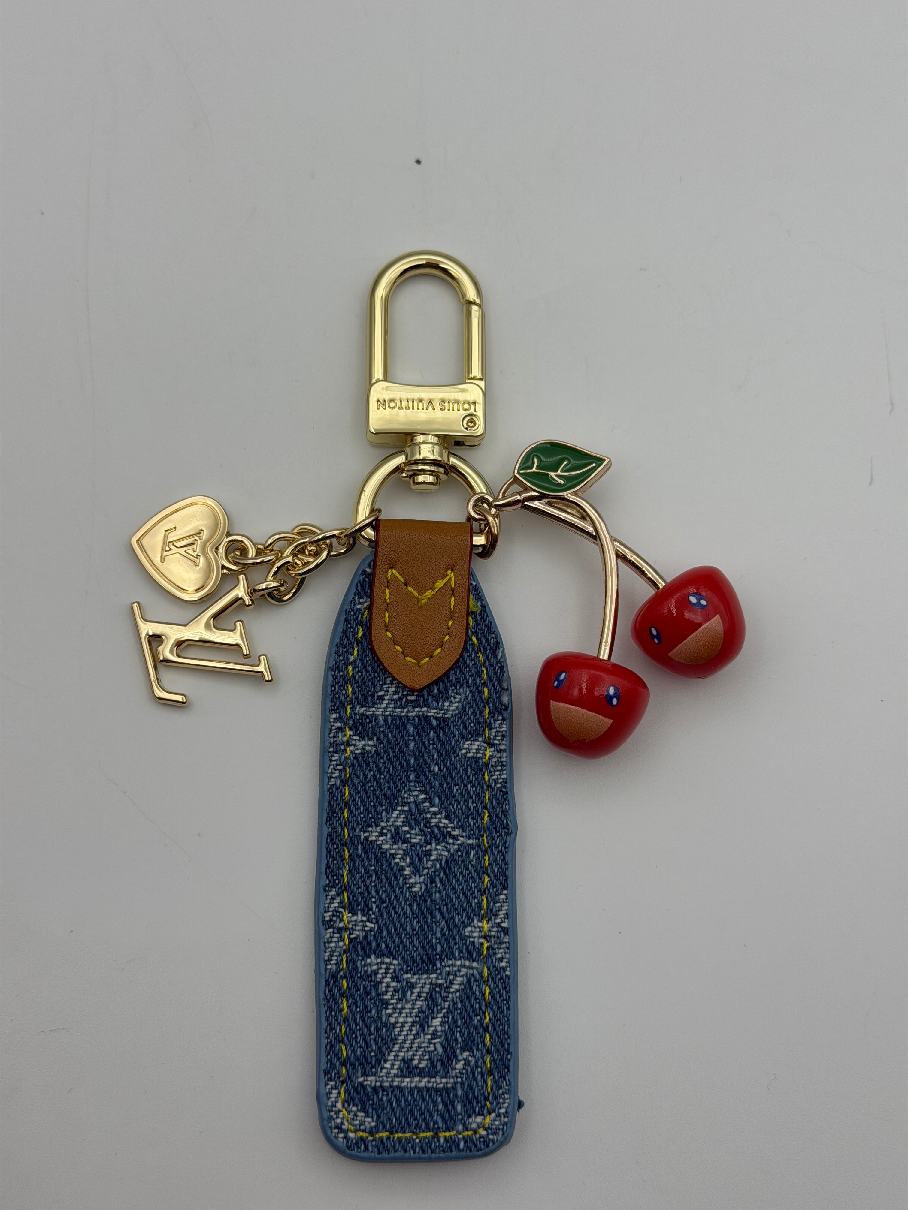 Louis Vuitton mini Cherry keychain