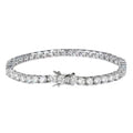 Copper and zircon tennis bracelet, sparkling luxury-inspired jewelry