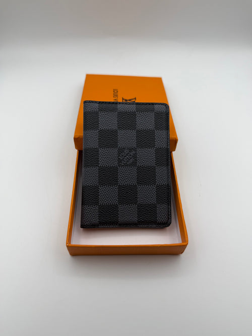 Checkerboard Print Wallet