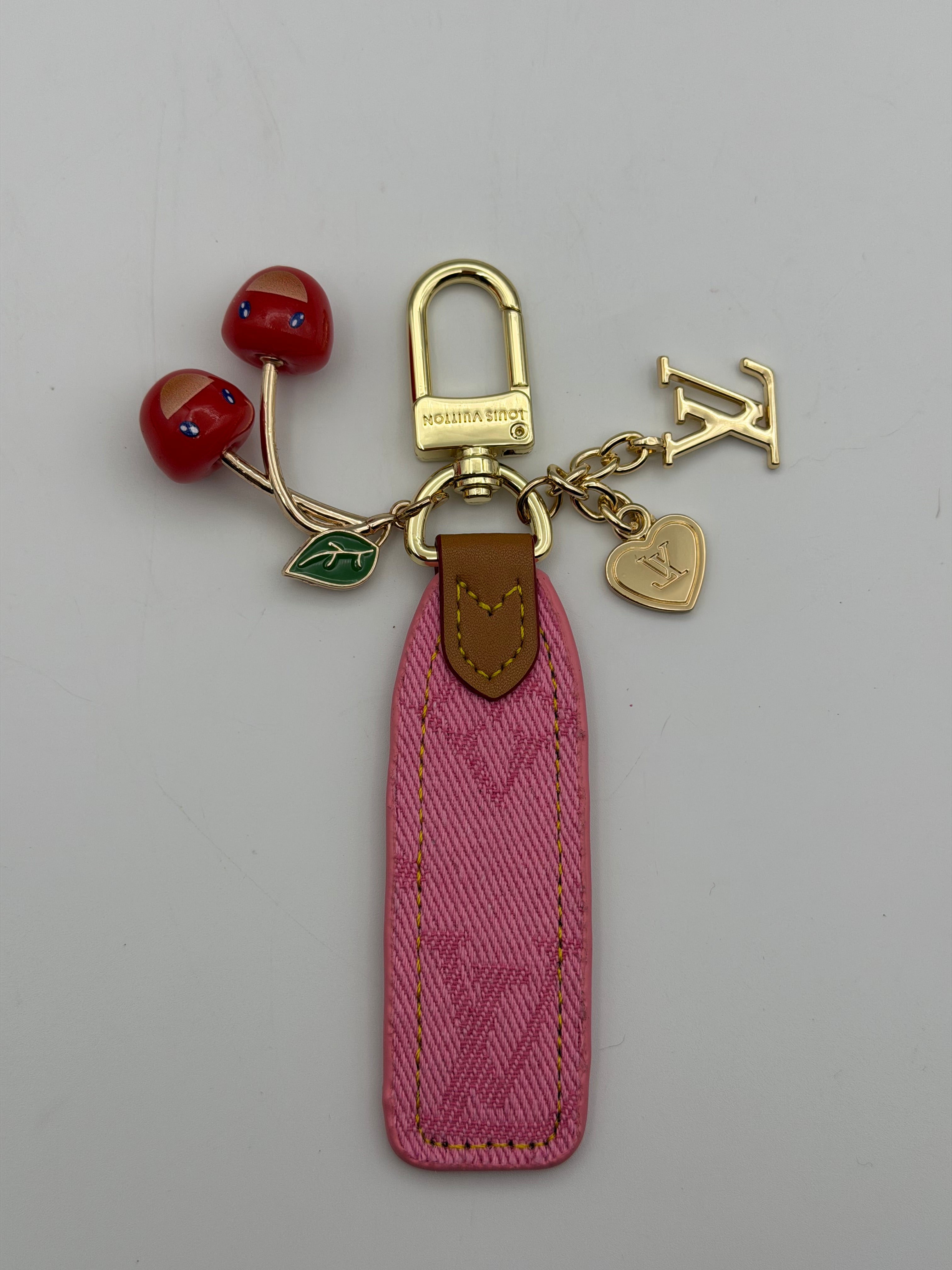Louis Vuitton mini Cherry keychain