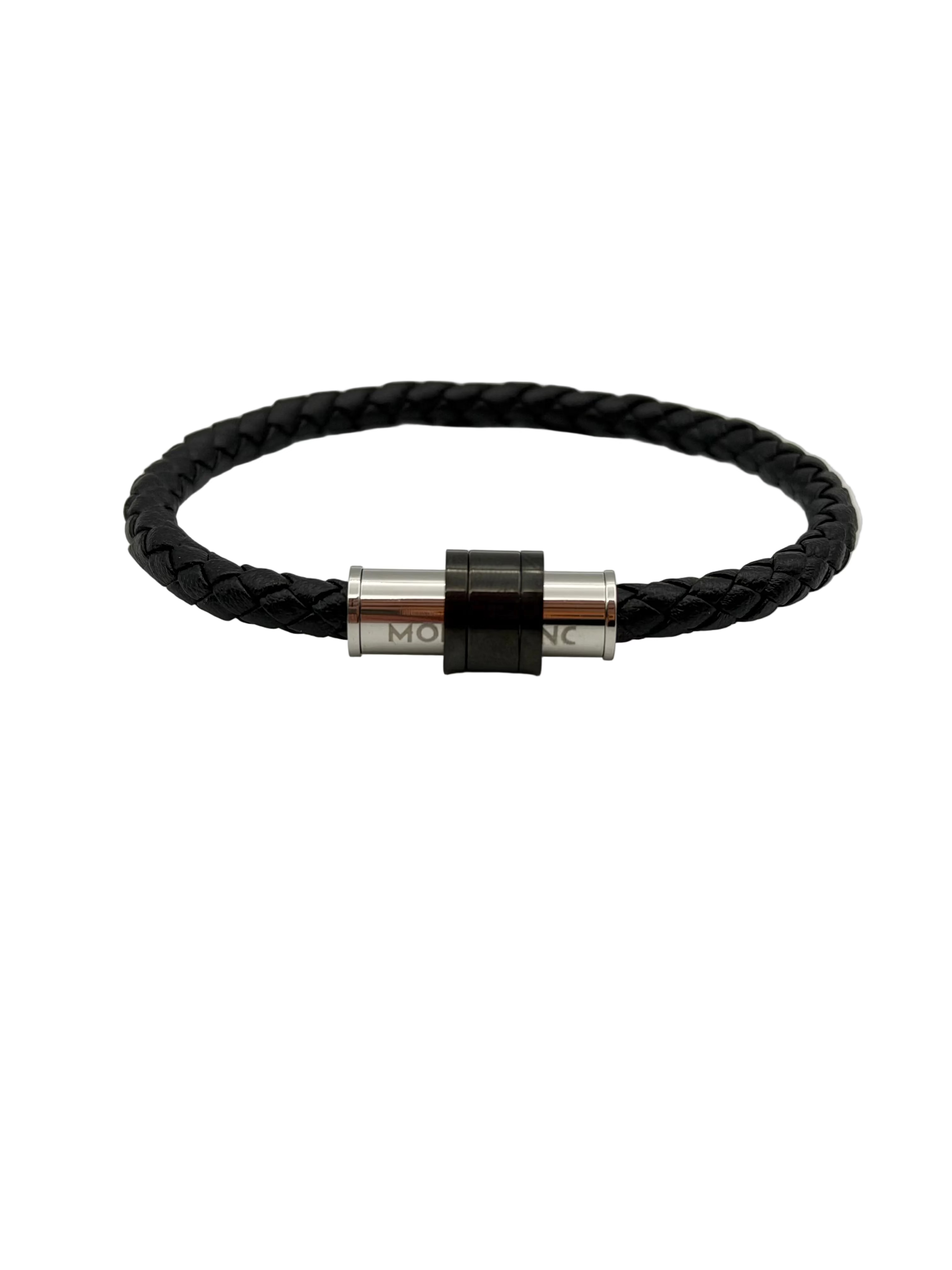 Montblanc-style magnetic clasp bracelet, men's luxury-inspired jewelry