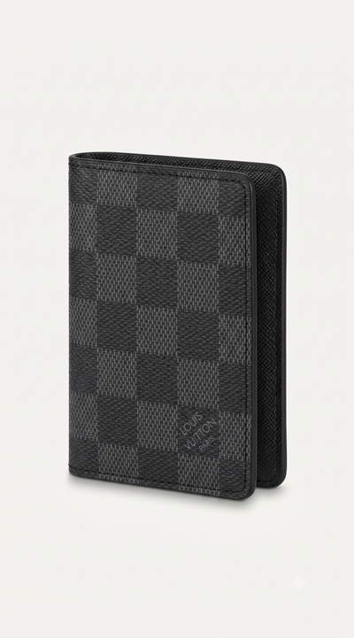Checkerboard Print Wallet