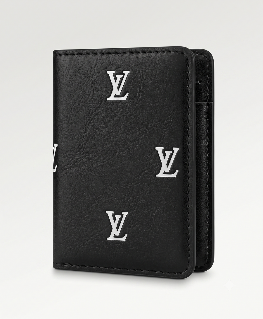 Black & White Leather Wallet