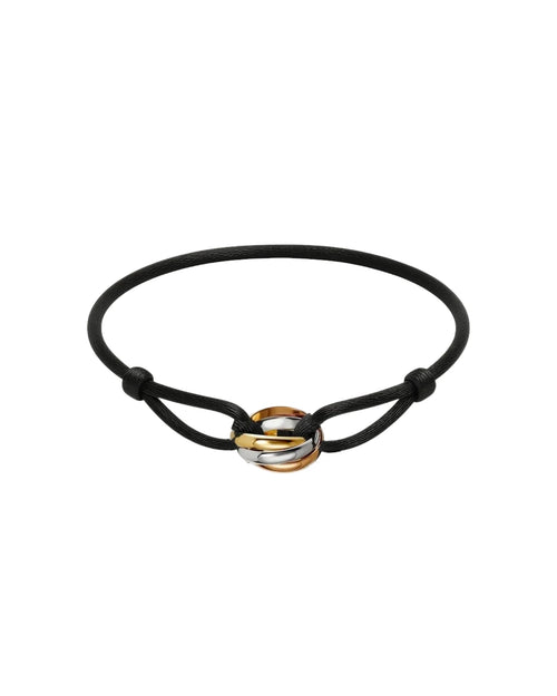 Cartier-style Trinity bracelet, three-band luxury-inspired design