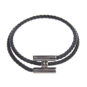 Wide Clasp Leather Bracelet