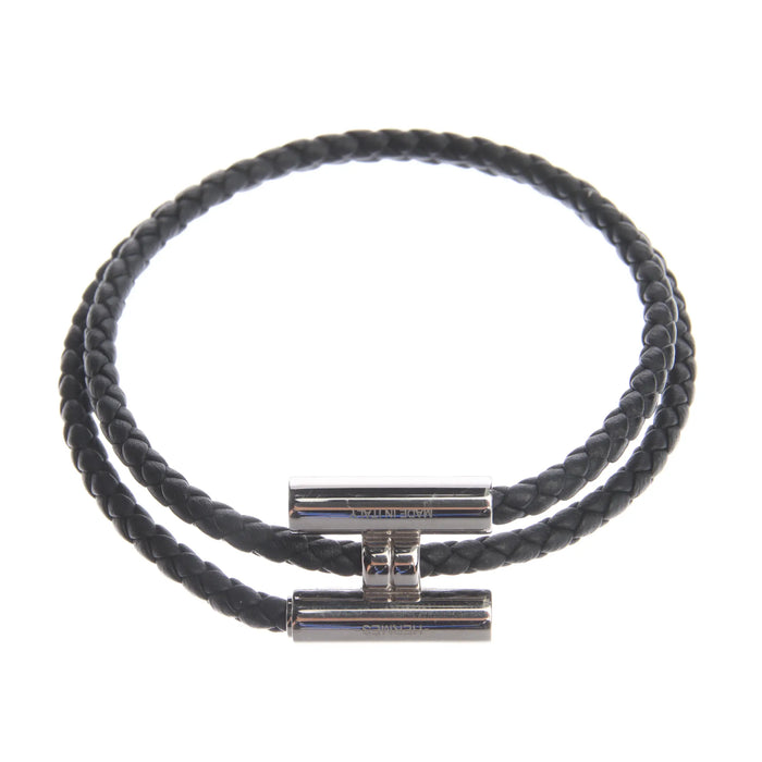 Wide Clasp Leather Bracelet
