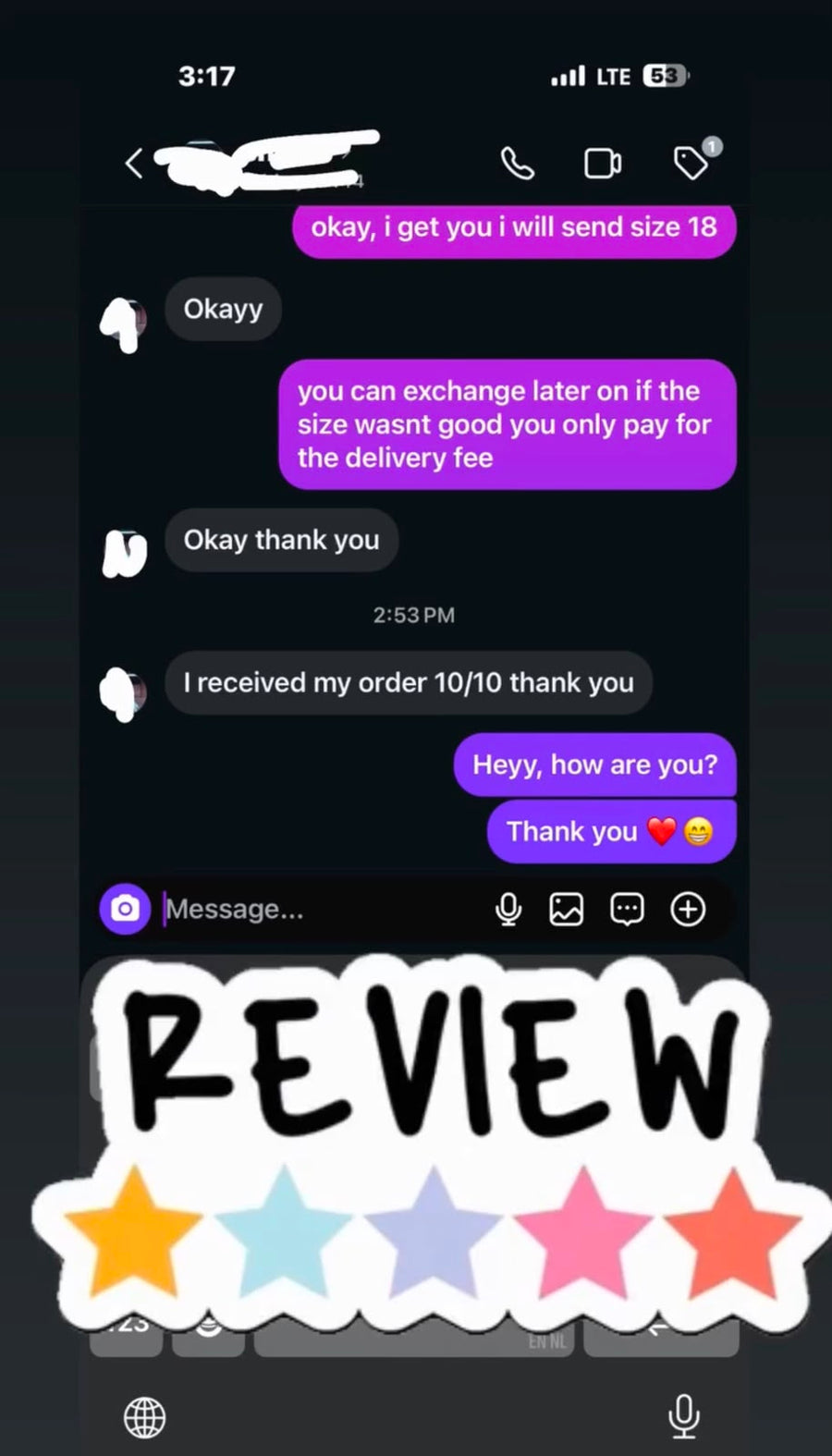 Customer review screenshot 5