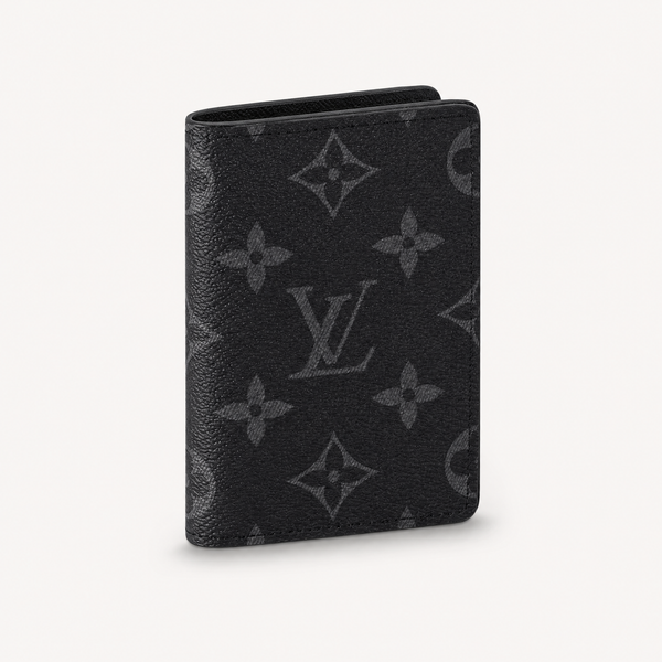 Louis Vuitton-Style Monogram Wallet - studio product photo
